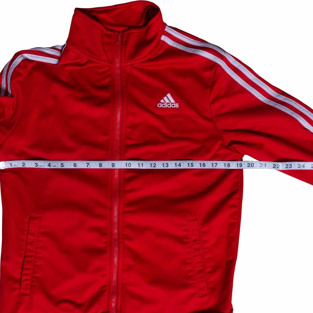 Adidas Youth XL Red Jacket Stripes